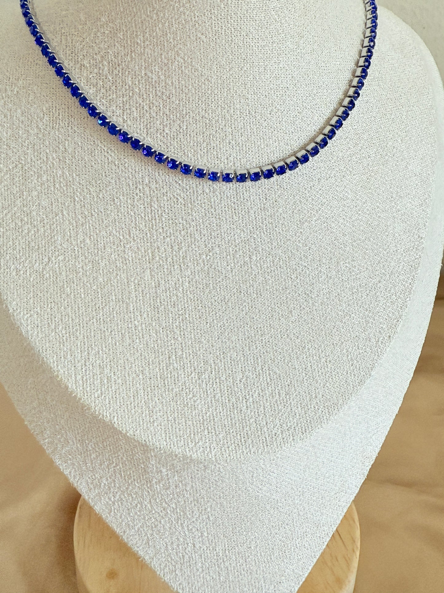 Blue Diamond Necklace