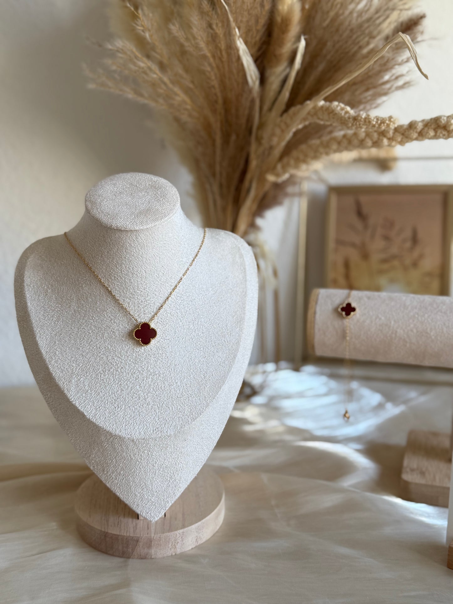 Eline in maroon “Necklace “