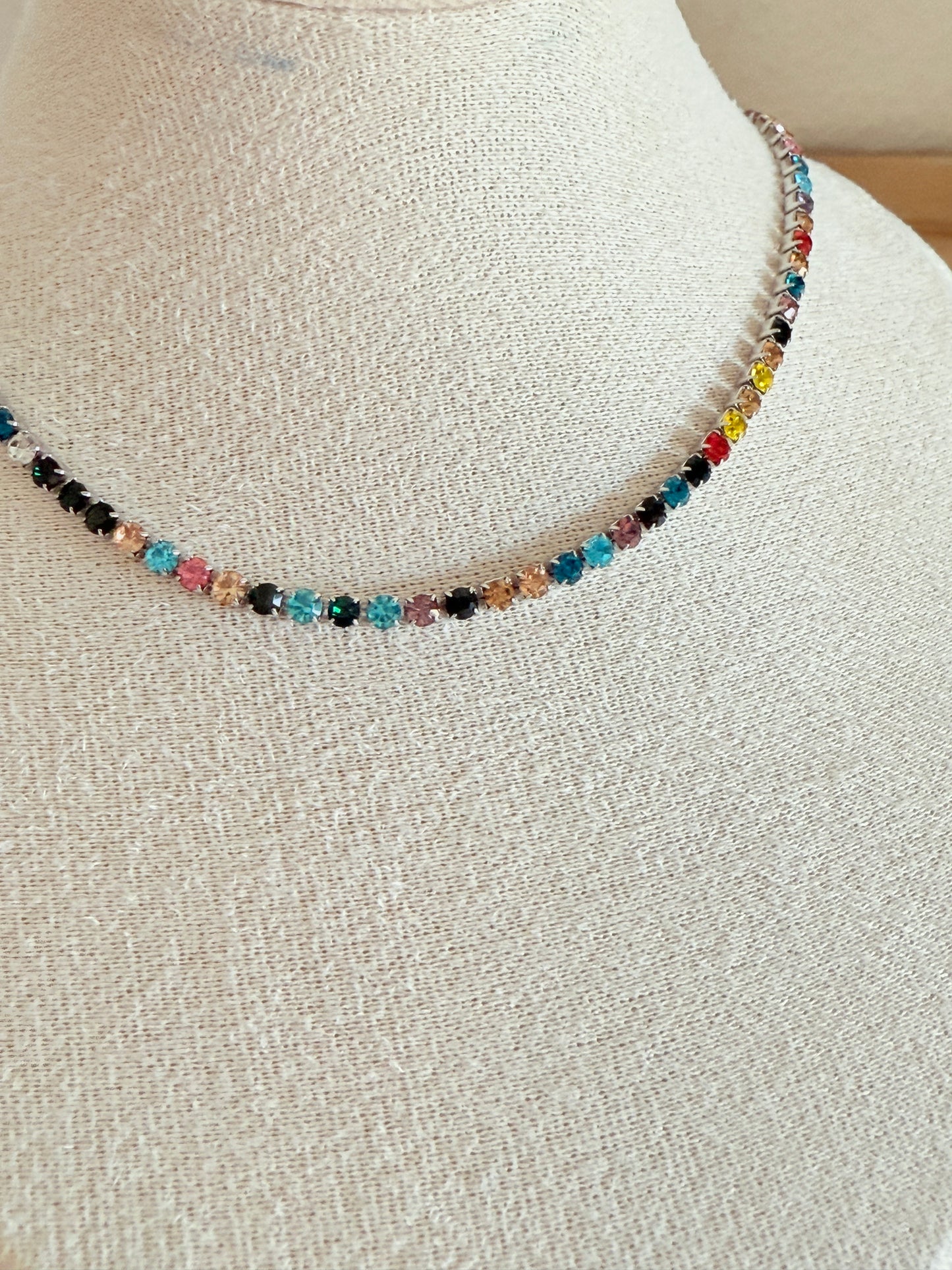 Colourful Diamond Necklace