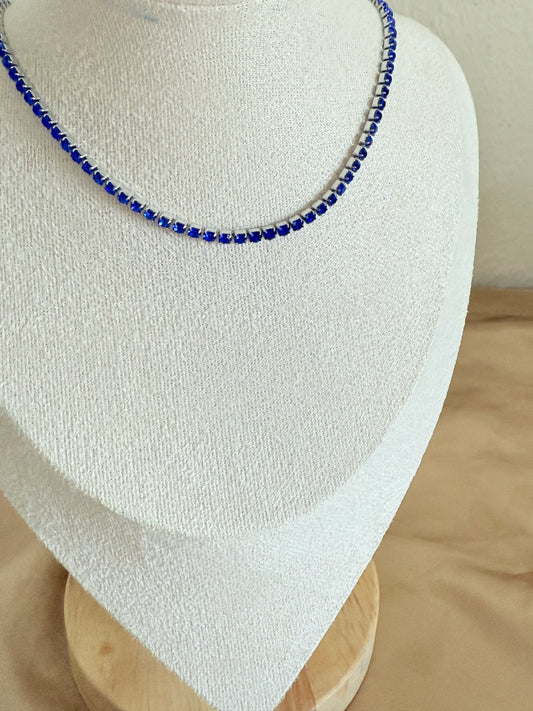 Blue Diamond Necklace