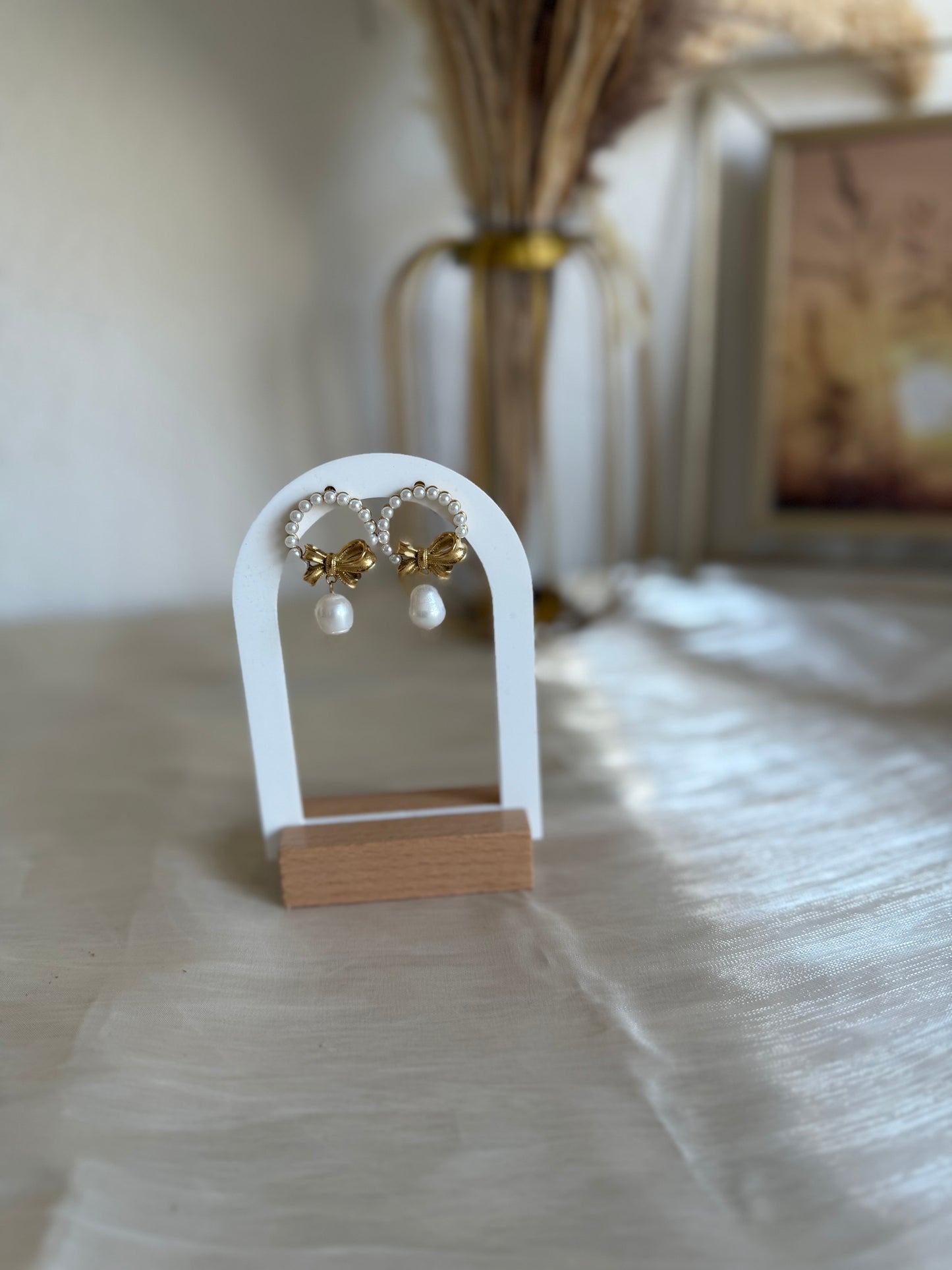 Luxury bow “Earrings “