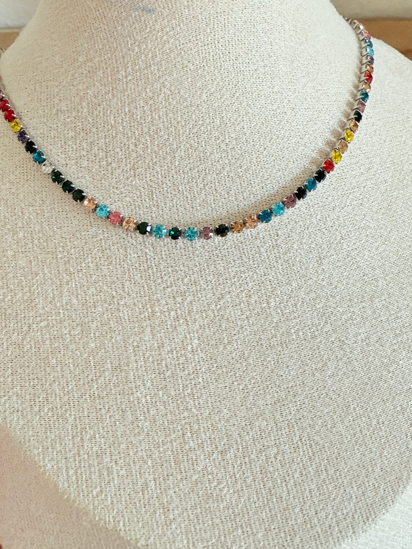 Colourful Diamond Necklace