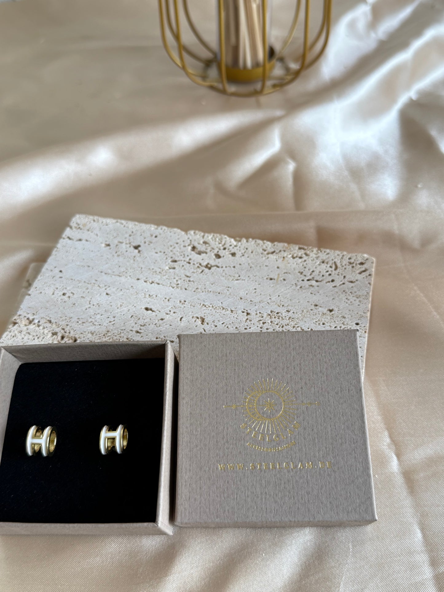 Bliss in White Earrings