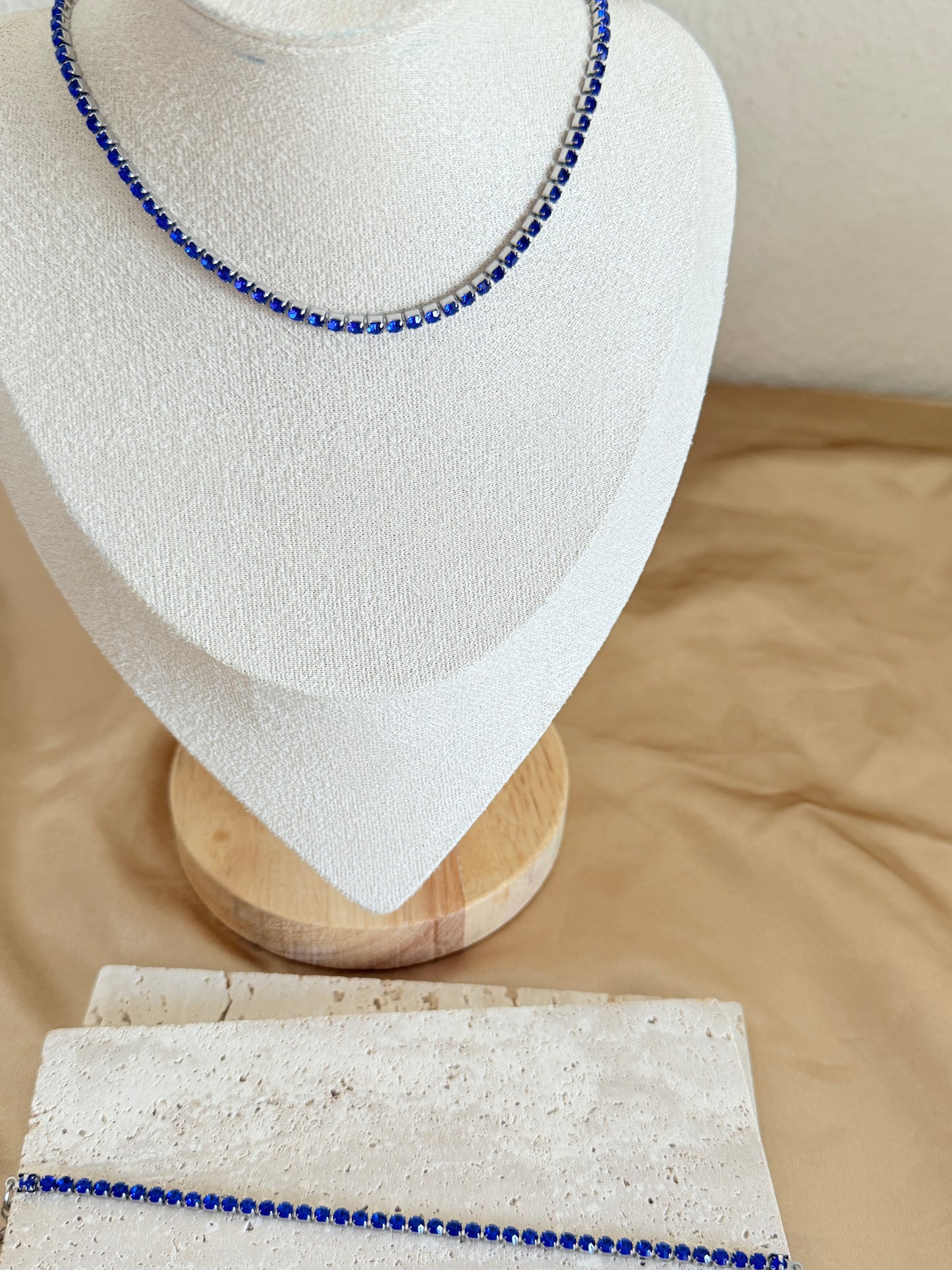 Blue Diamond Necklace
