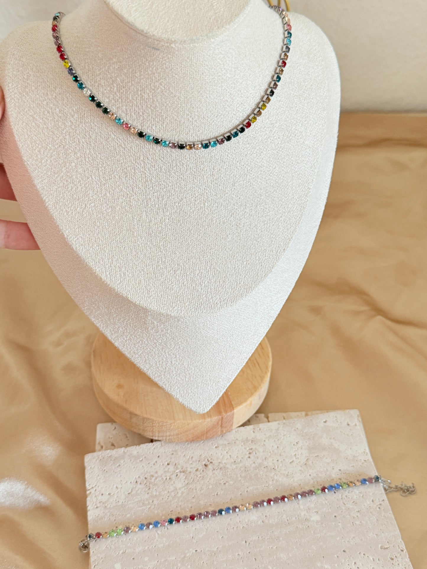 Colourful Diamond Necklace