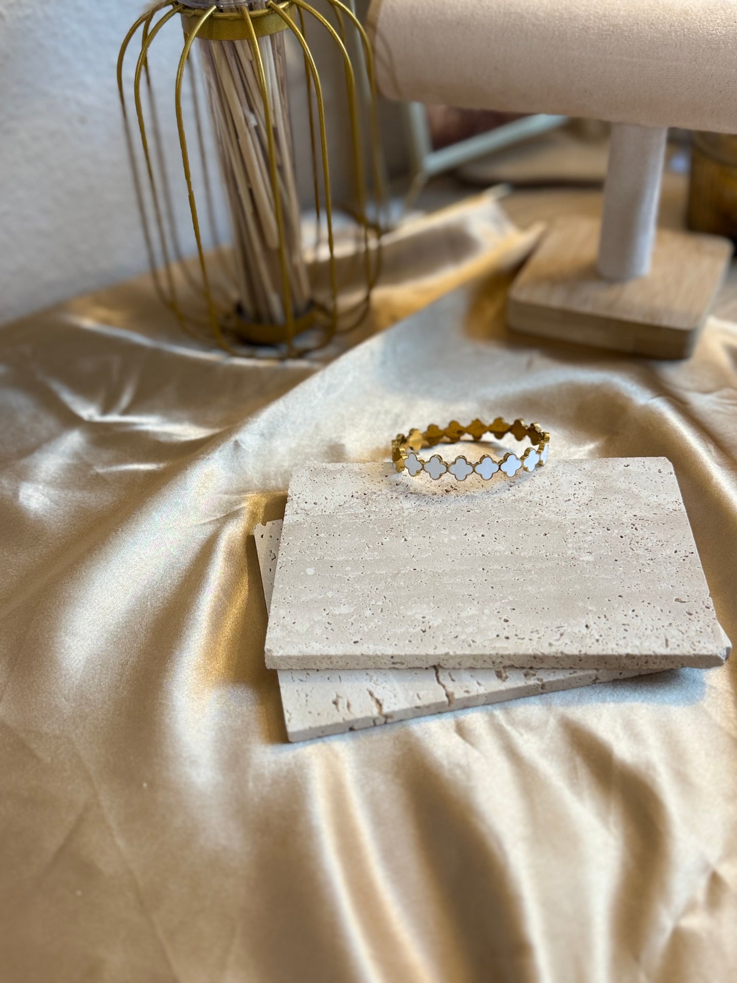Rama in white “ Bracelet “