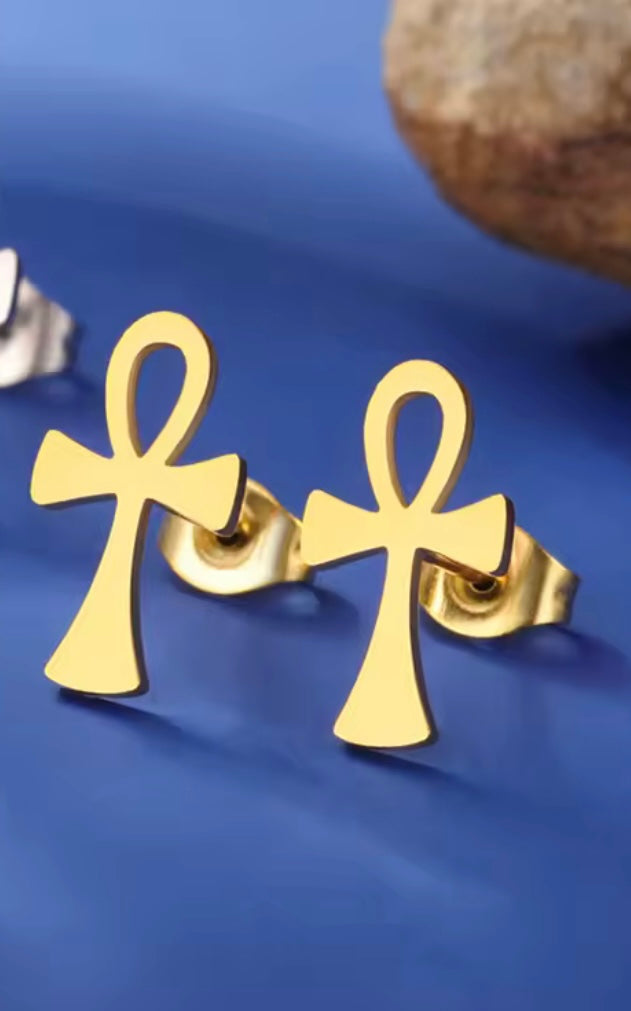 Ankh Earrings
