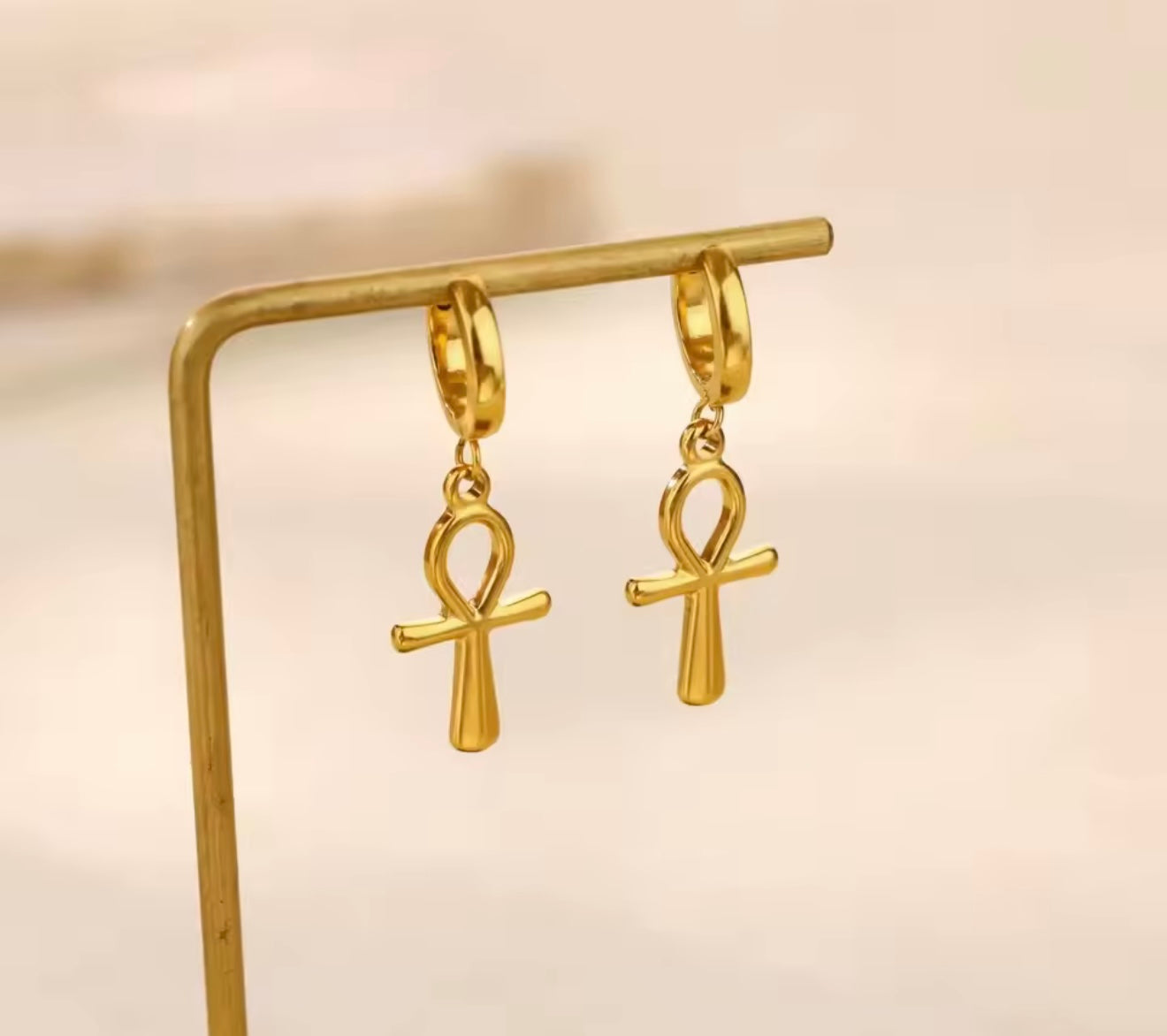Ankh Earrings