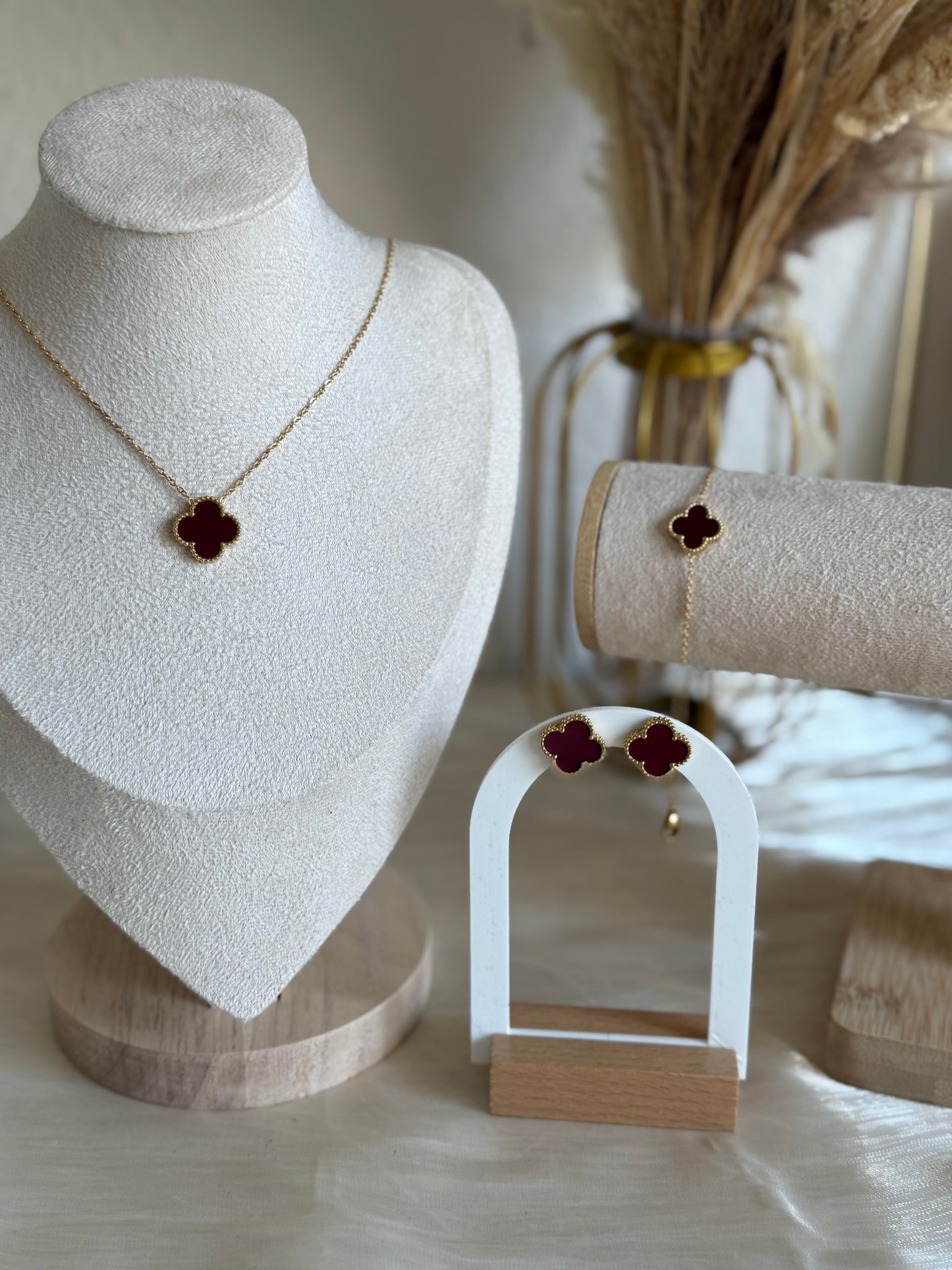 Eline in maroon “Earrings “