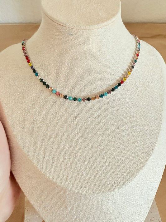 Colourful Diamond Necklace